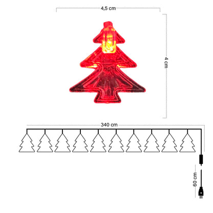 Guirnalda LED 4 M Navidad Arboles S3955